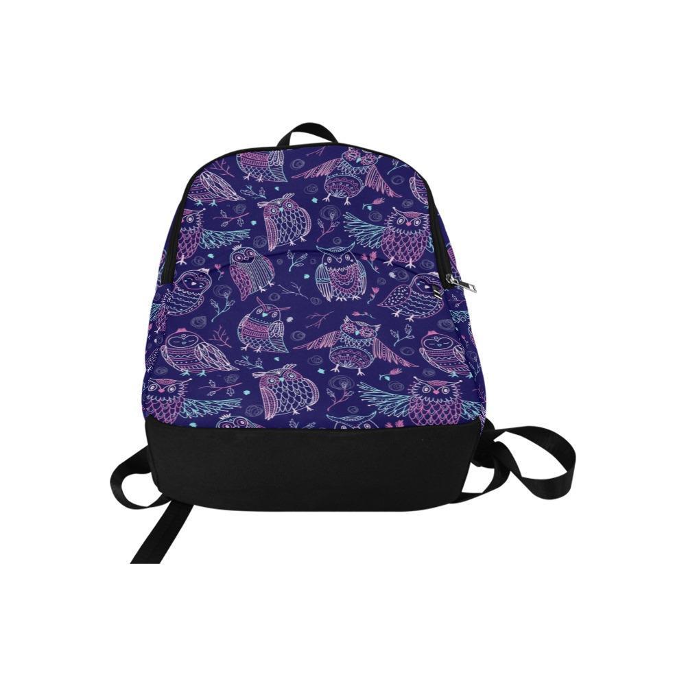 Laptop Backpack (Nylon) - Purple Owls | ACES INFINITY