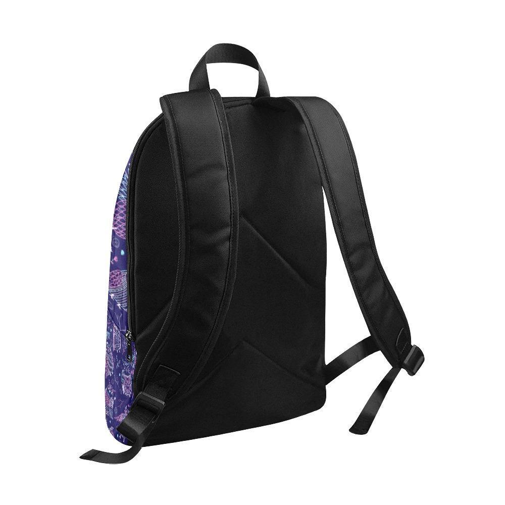 Laptop Backpack (Nylon) - Purple Owls | ACES INFINITY