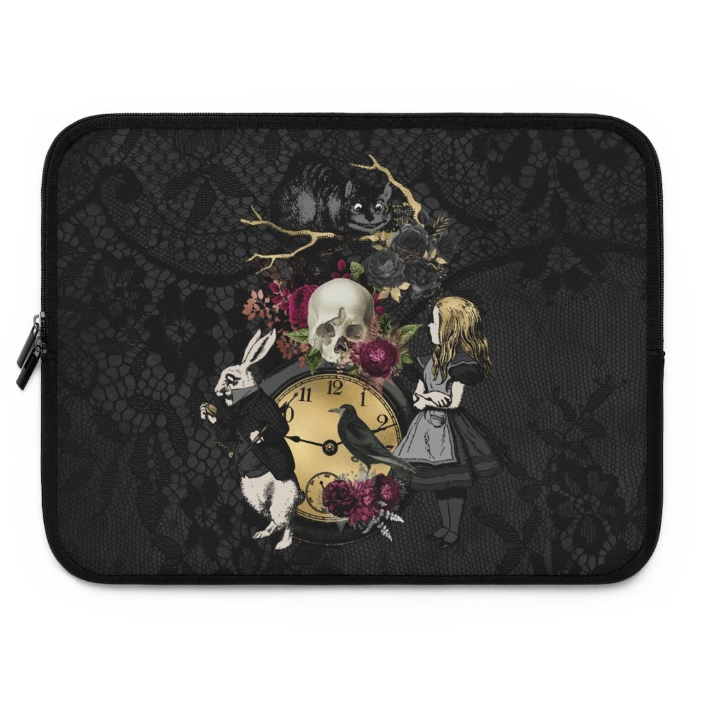 Laptop Sleeve-Alice in Wonderland Gifts 101 Goth Series