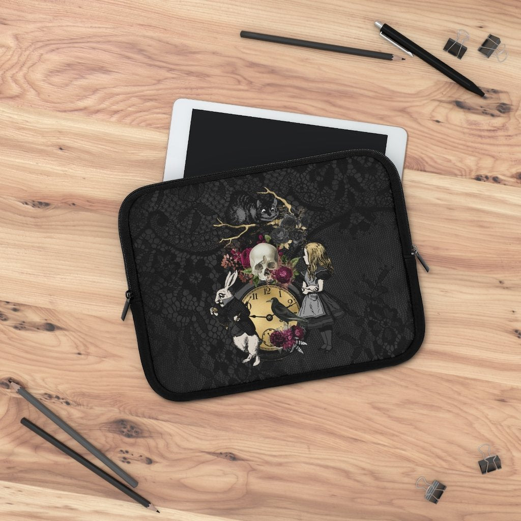 Laptop Sleeve-Alice in Wonderland Gifts 101 Goth Series