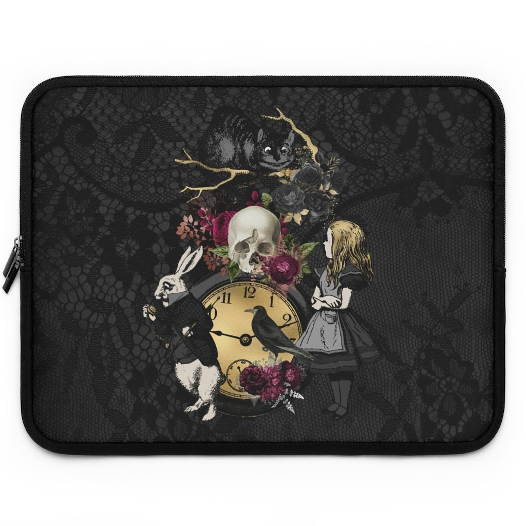Laptop Sleeve-Alice in Wonderland Gifts 101 Goth Series