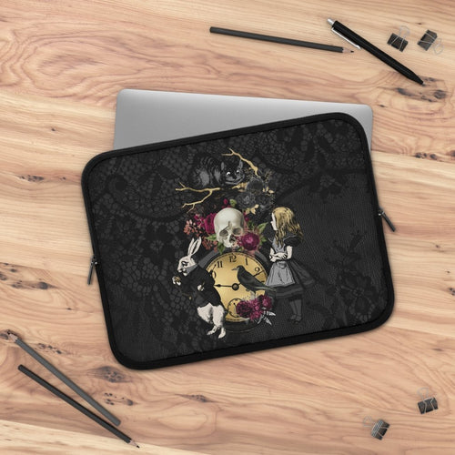 Laptop Sleeve-Alice in Wonderland Gifts 101 Goth Series