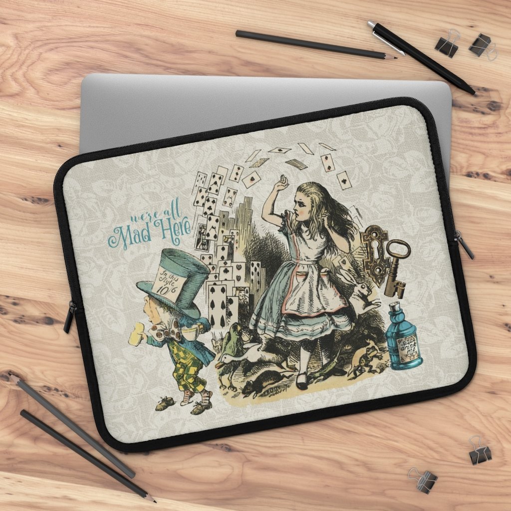 Laptop Sleeve-Alice in Wonderland Gifts 101 Vintage Series 