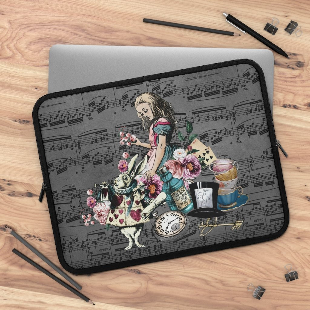 Laptop Sleeve-Alice in Wonderland Gifts 43 Colorful Series