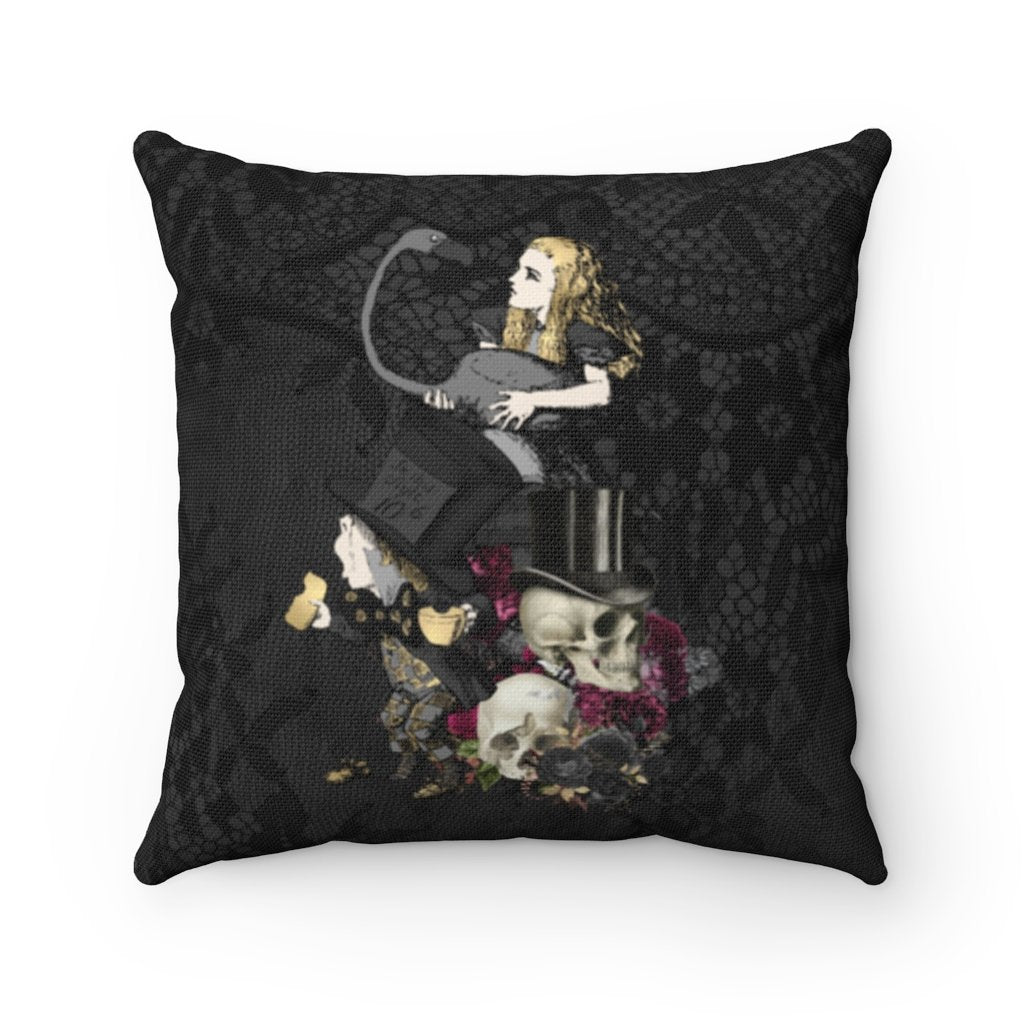 Pillow Cover-Alice in Wonderland Gifts 101B Goth Series