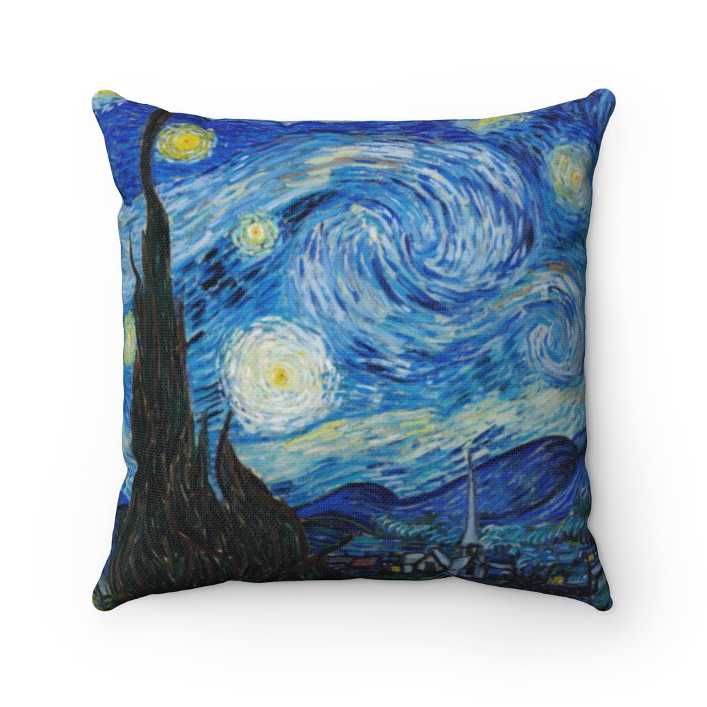 Pillow Cover-Vincent van Gogh: The Starry Night Vintage Art