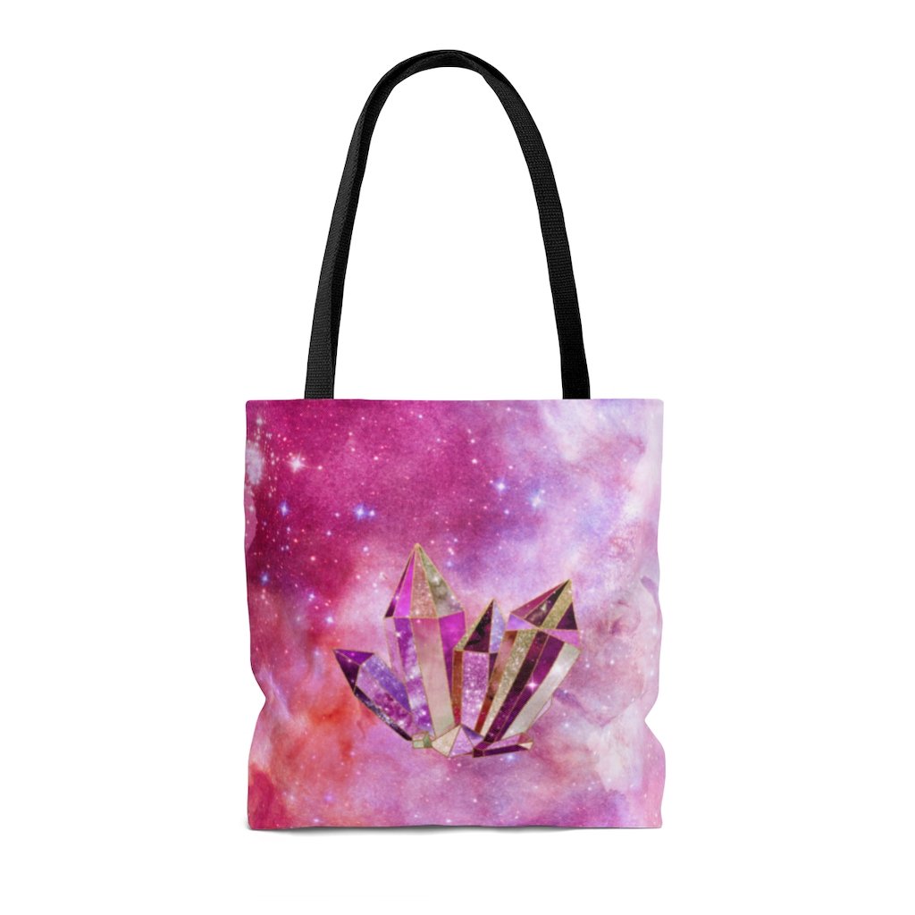 Premium Polyester Tote Bag - Crystal Art #102 |Small Medium 
