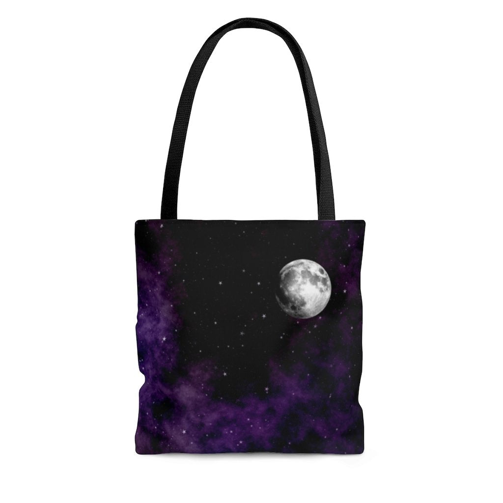 Premium Polyester Tote Bag - Moon Phases #100 Galaxy 