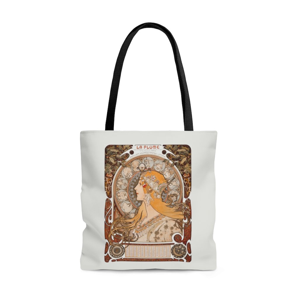 Premium Polyester Tote Bag - Vintage Art #102 Zodiaque | 