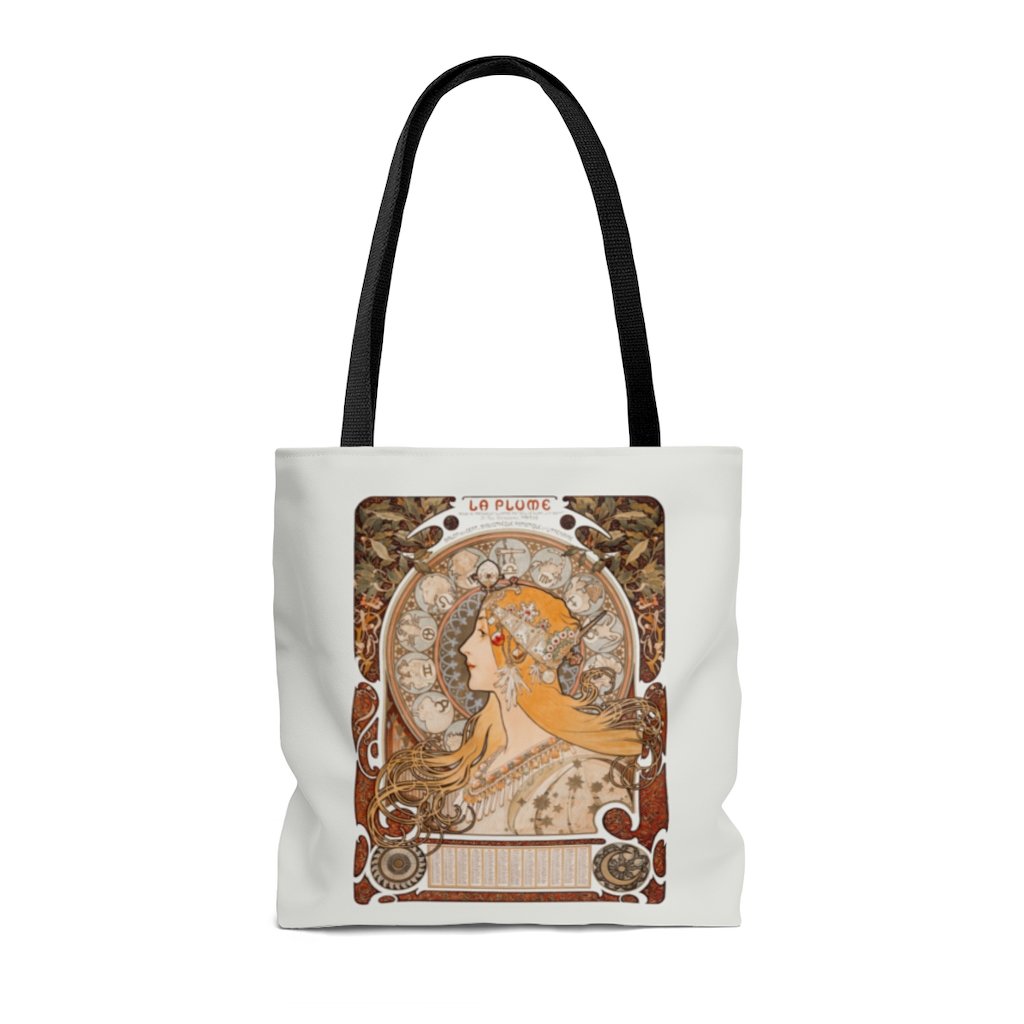 Premium Polyester Tote Bag - Vintage Art #102 Zodiaque | 