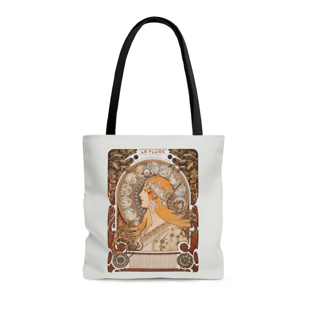 Premium Polyester Tote Bag - Vintage Art #102 Zodiaque | 