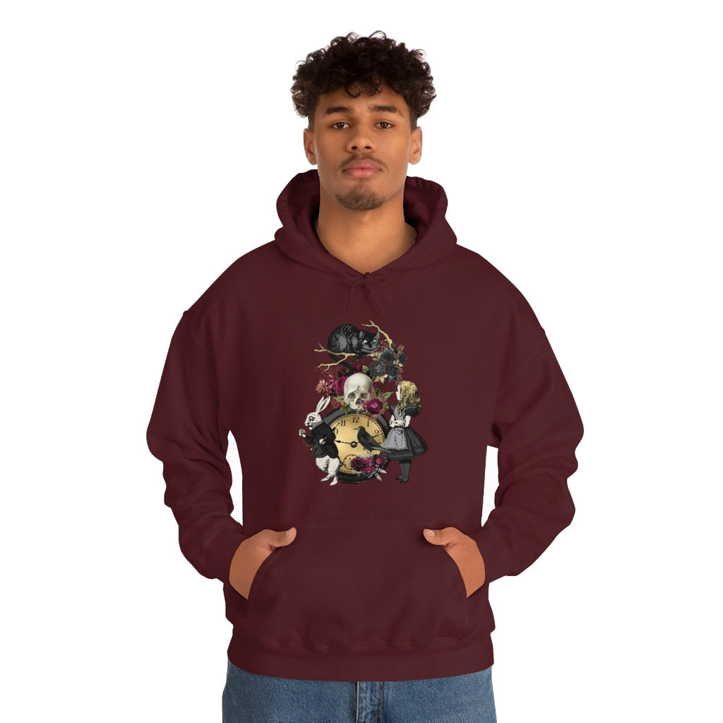 Pullover Hoodies-Alice in Wonderland Gifts 101 Goth Series