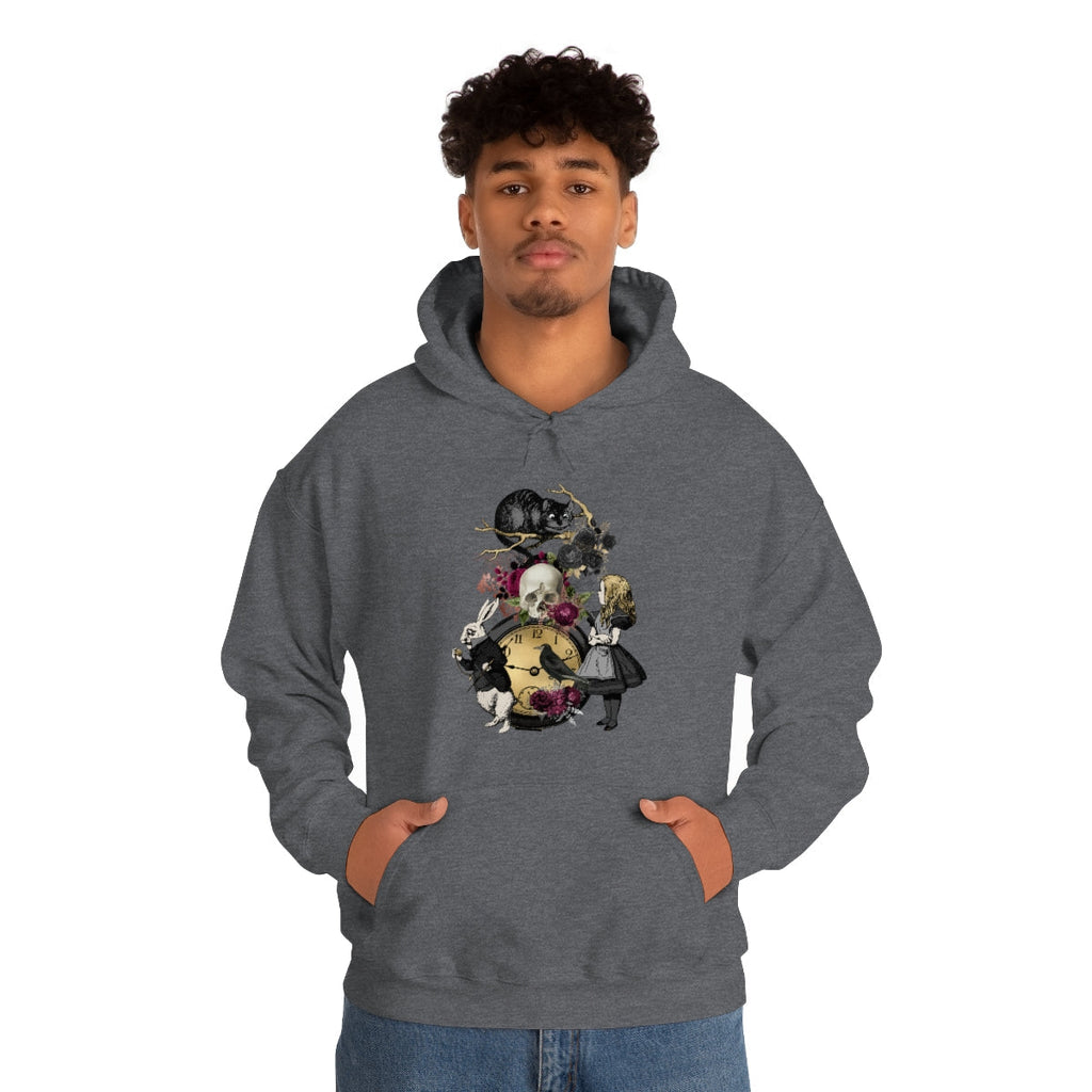 Pullover Hoodies-Alice in Wonderland Gifts 101 Goth Series
