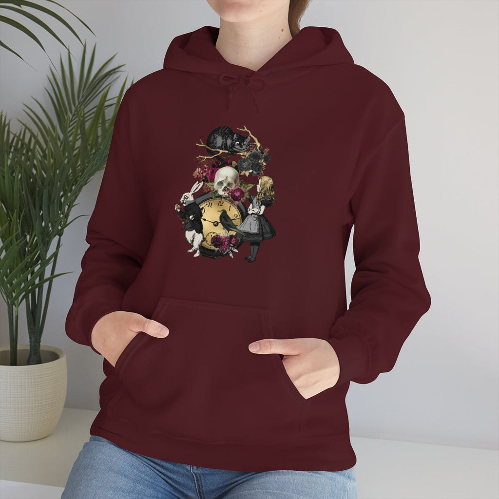 Pullover Hoodies-Alice in Wonderland Gifts 101 Goth Series
