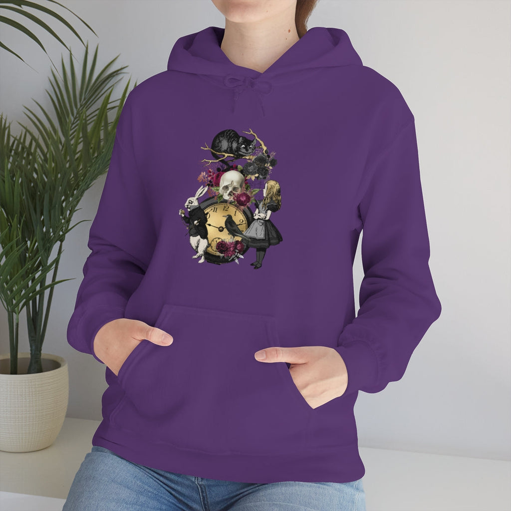 Pullover Hoodies-Alice in Wonderland Gifts 101 Goth Series