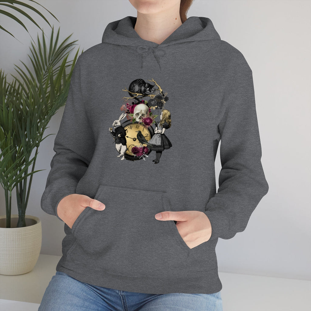 Pullover Hoodies-Alice in Wonderland Gifts 101 Goth Series