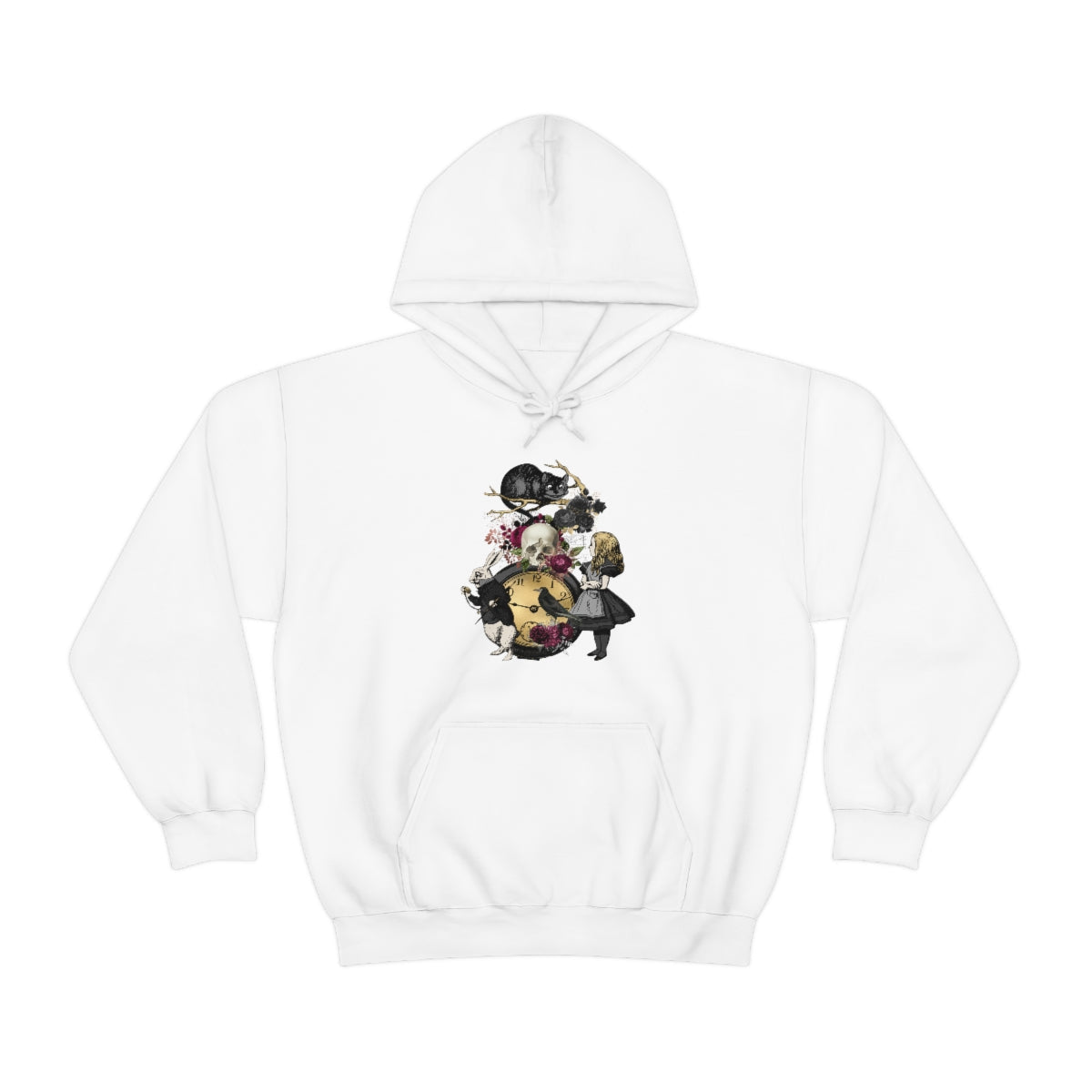 Pullover Hoodies-Alice in Wonderland Gifts 101 Goth Series