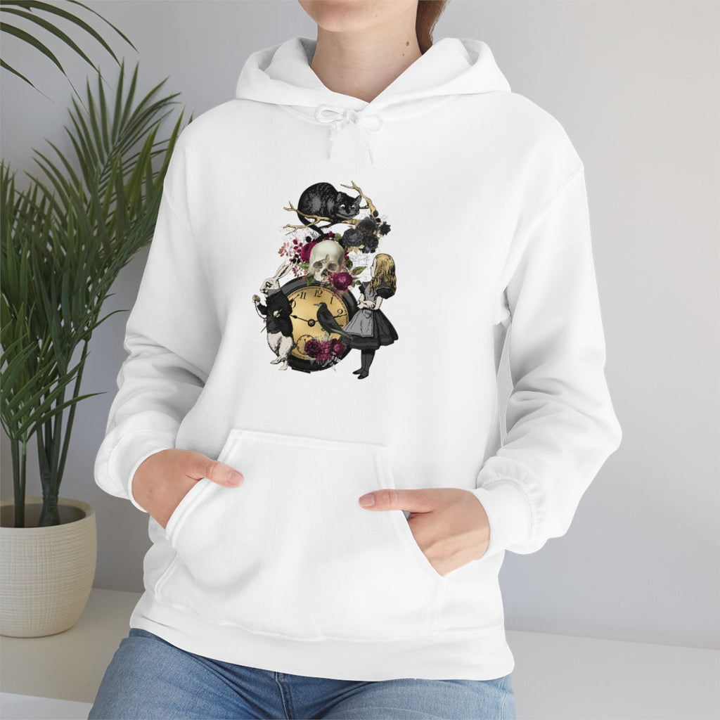 Pullover Hoodies-Alice in Wonderland Gifts 101 Goth Series