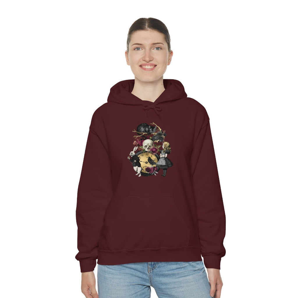 Pullover Hoodies-Alice in Wonderland Gifts 101 Goth Series