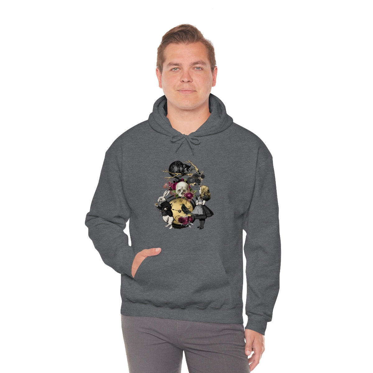 Pullover Hoodies-Alice in Wonderland Gifts 101 Goth Series