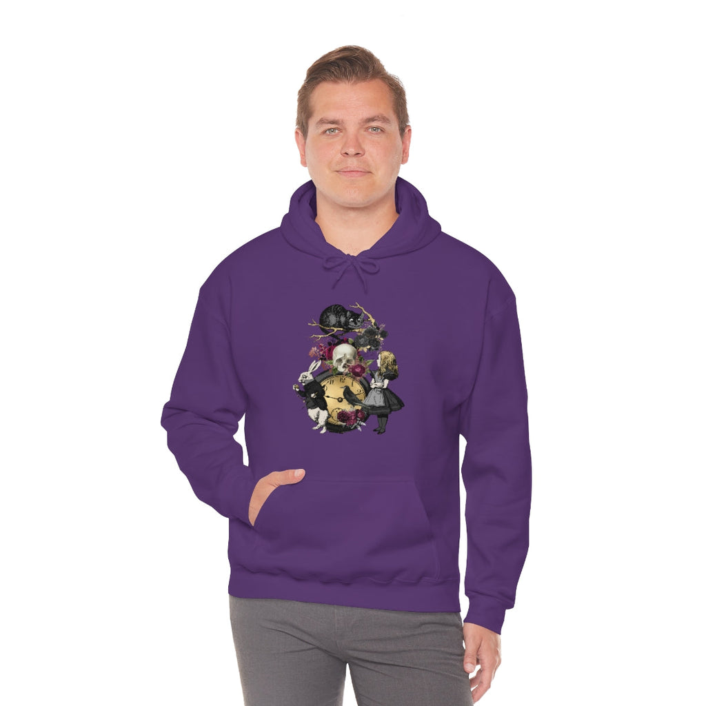Pullover Hoodies-Alice in Wonderland Gifts 101 Goth Series