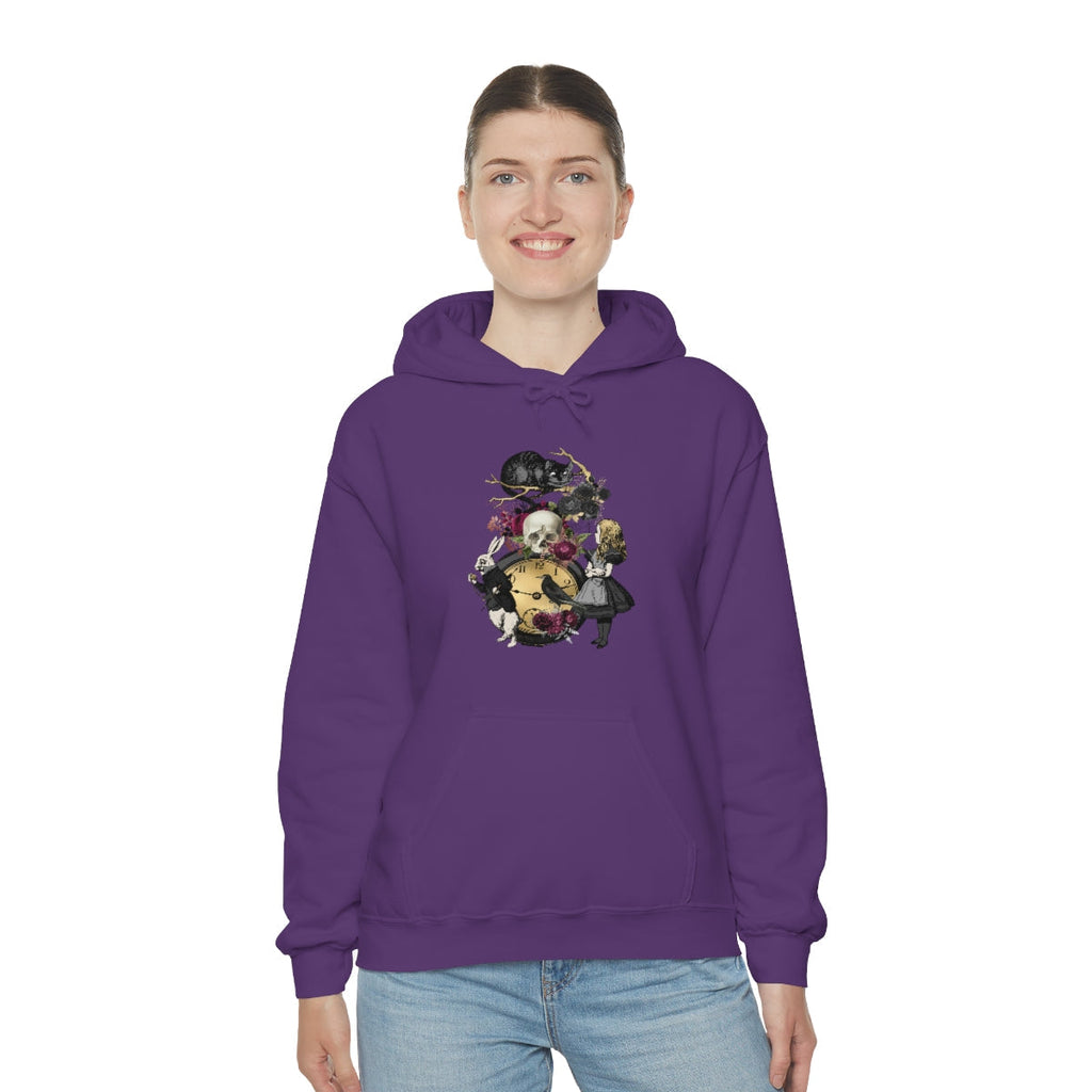 Pullover Hoodies-Alice in Wonderland Gifts 101 Goth Series