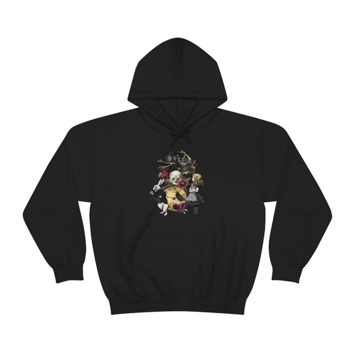 Pullover Hoodies-Alice in Wonderland Gifts 101 Goth Series