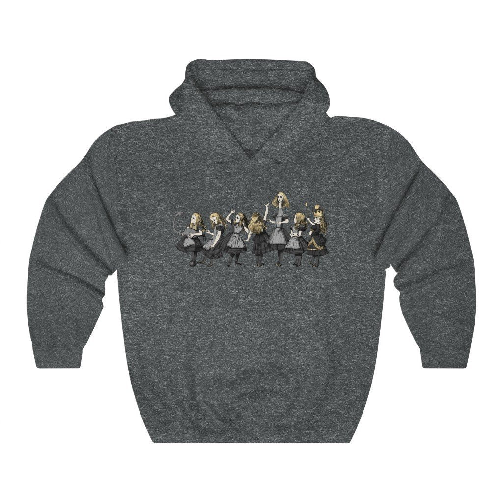 Pullover Hoodies-Alice in Wonderland Gifts 101 Gray Series