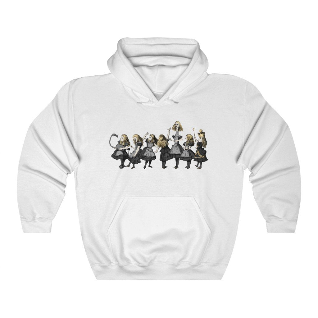 Pullover Hoodies-Alice in Wonderland Gifts 101 Gray Series