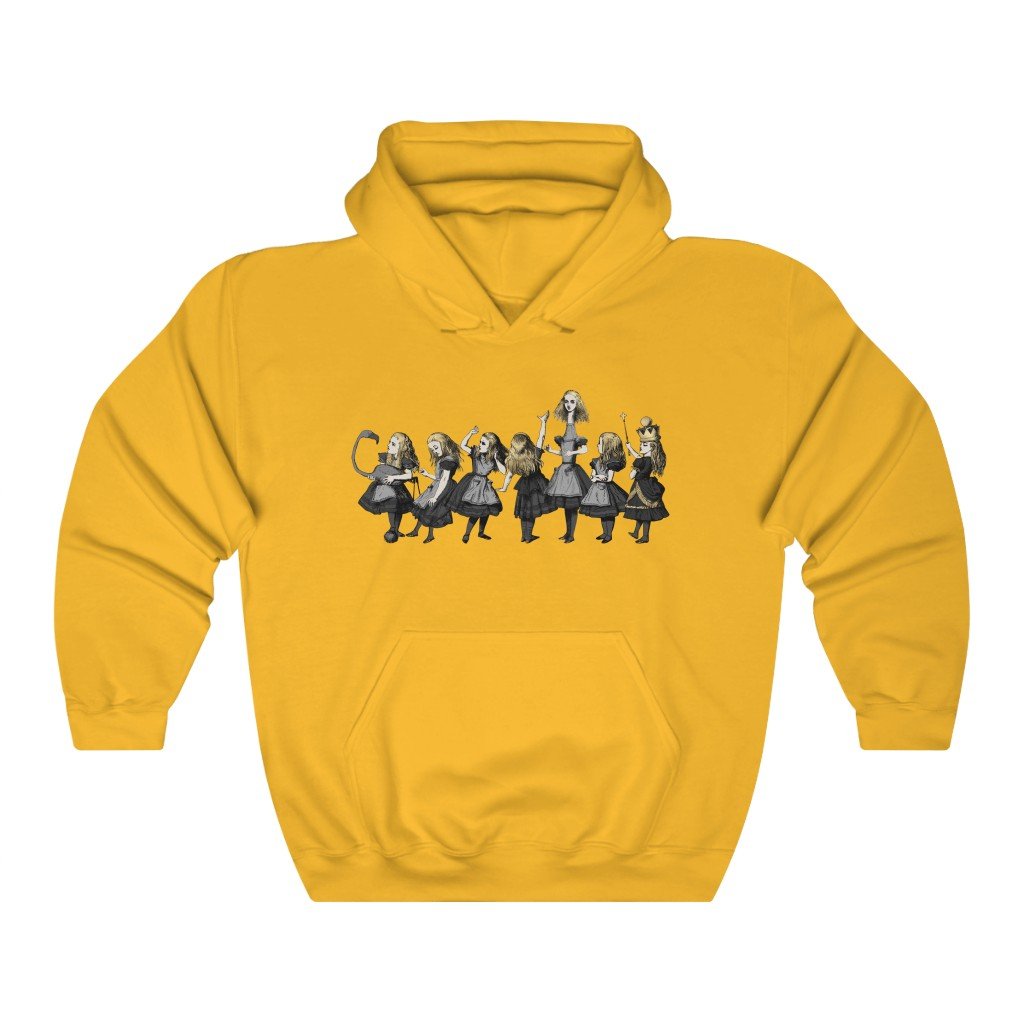 Pullover Hoodies-Alice in Wonderland Gifts 101 Gray Series