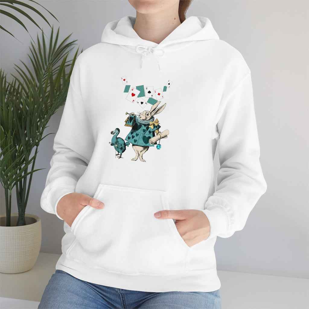 Pullover Hoodies-Alice in Wonderland Gifts 101 Teal Series