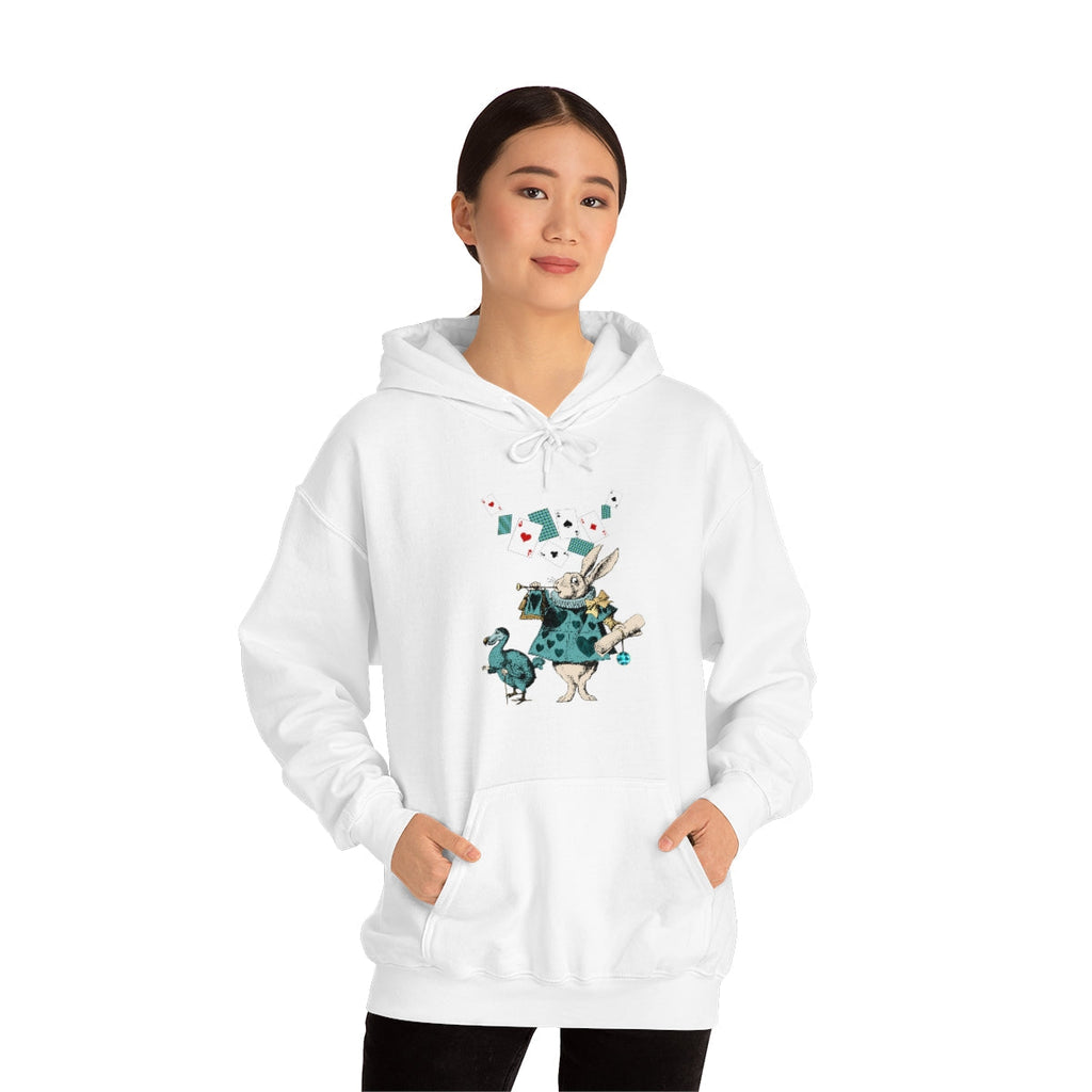 Pullover Hoodies-Alice in Wonderland Gifts 101 Teal Series