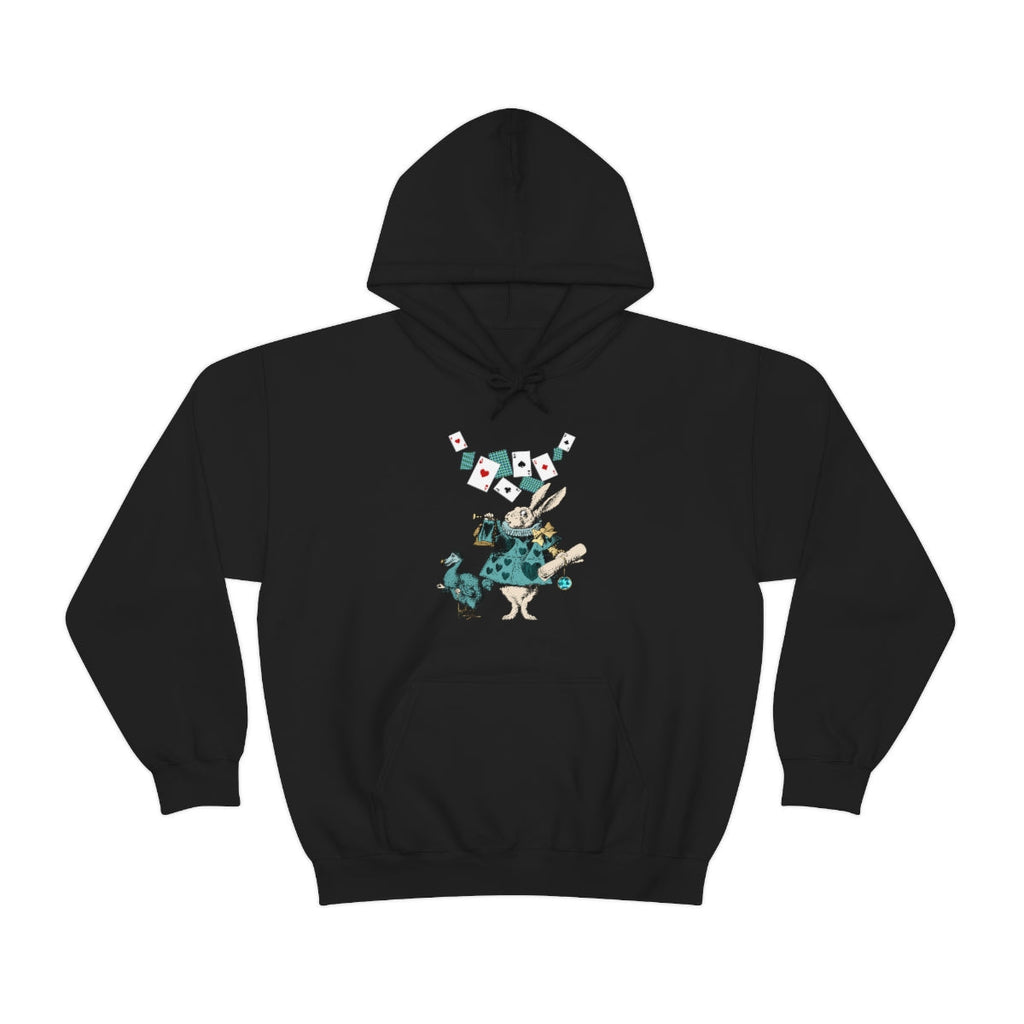 Pullover Hoodies-Alice in Wonderland Gifts 101 Teal Series