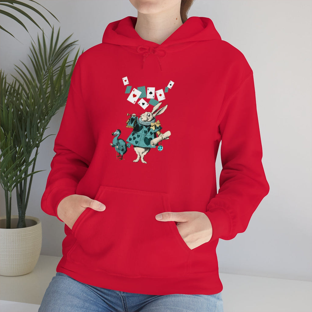 Pullover Hoodies-Alice in Wonderland Gifts 101 Teal Series