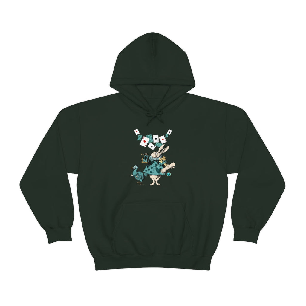 Pullover Hoodies-Alice in Wonderland Gifts 101 Teal Series