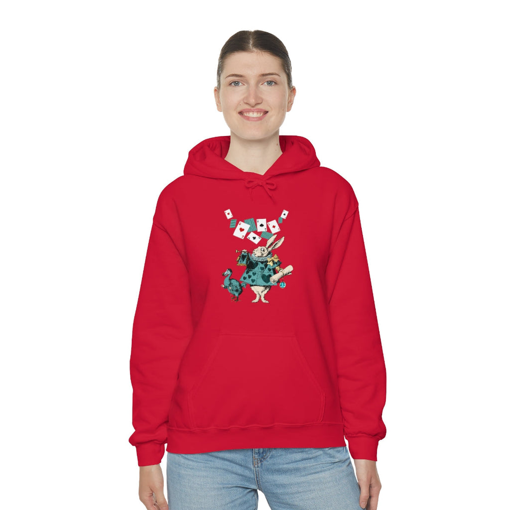 Pullover Hoodies-Alice in Wonderland Gifts 101 Teal Series