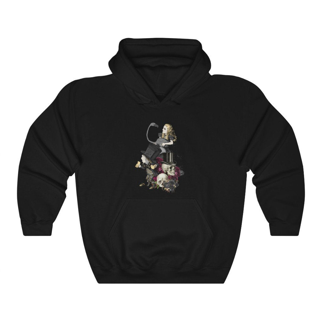 Pullover Hoodies-Alice in Wonderland Gifts 102 Goth Series