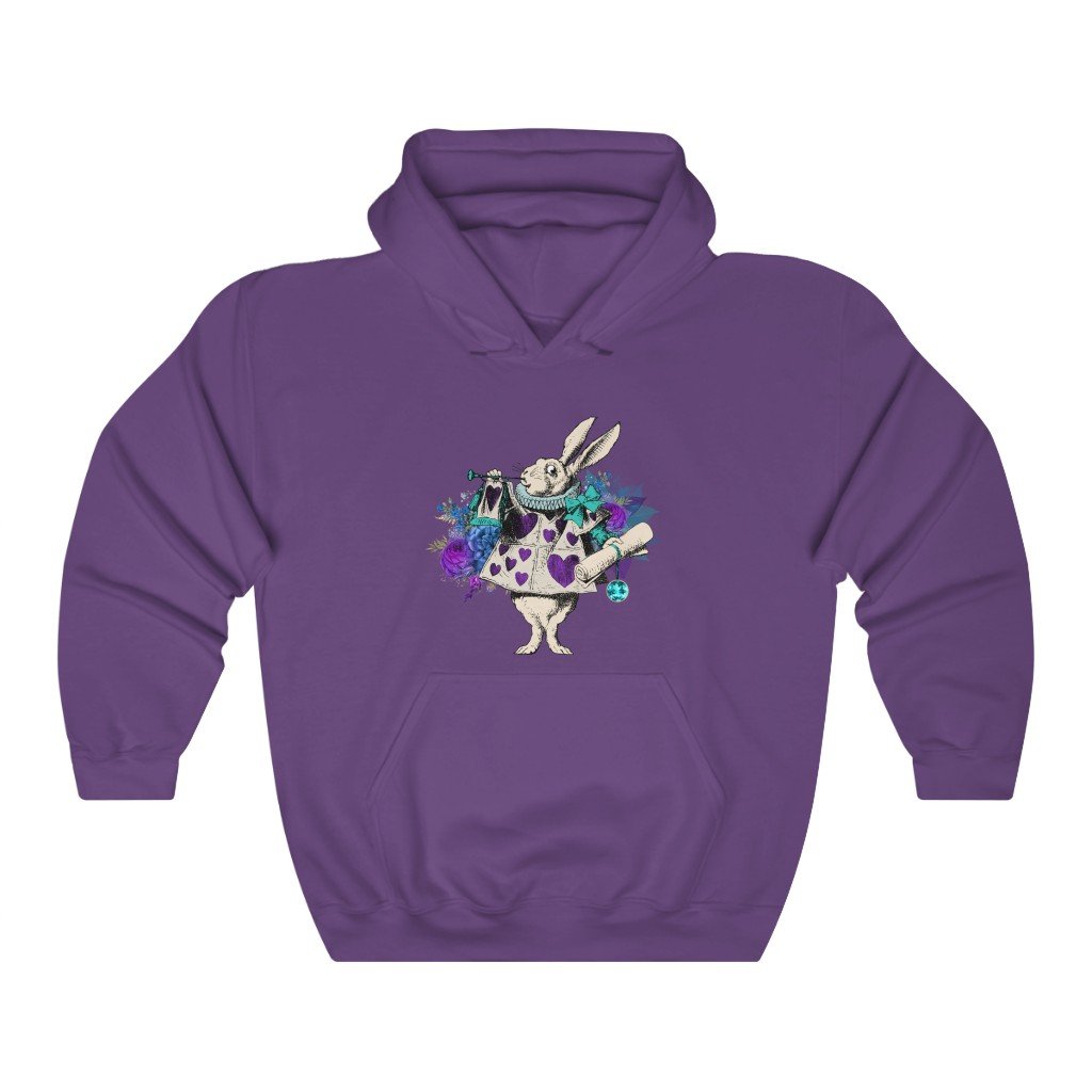 Pullover Hoodies-Alice in Wonderland Gifts 25 Purple Series