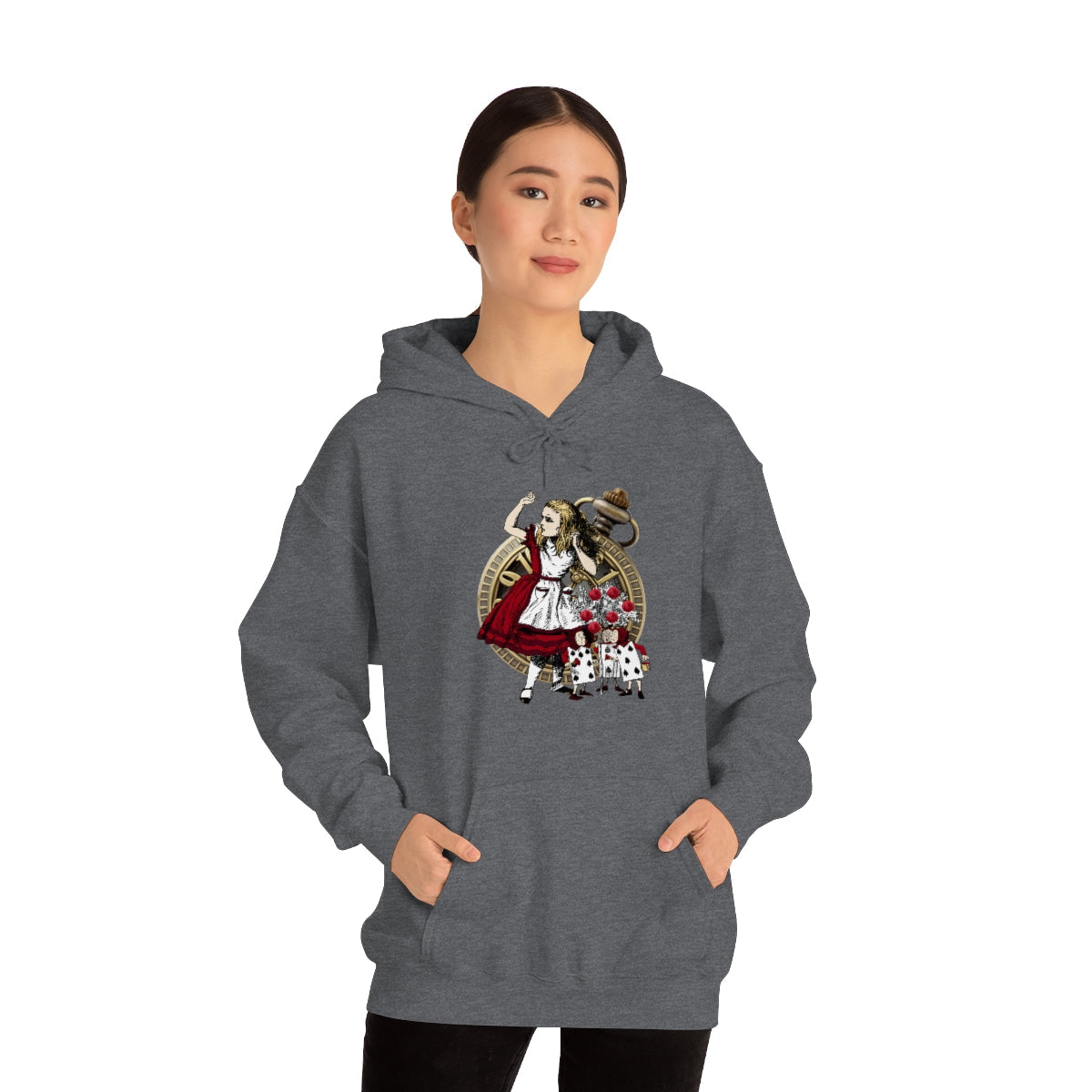 Pullover Hoodies-Alice in Wonderland Gifts 31 Red Series