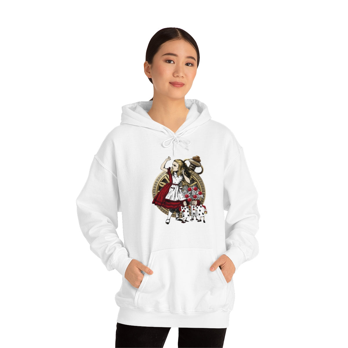 Pullover Hoodies-Alice in Wonderland Gifts 31 Red Series