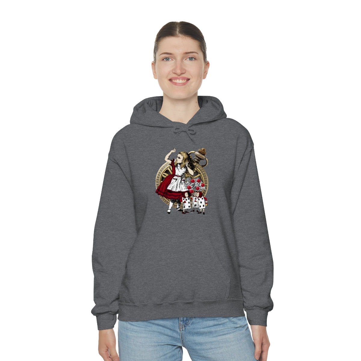 Pullover Hoodies-Alice in Wonderland Gifts 31 Red Series
