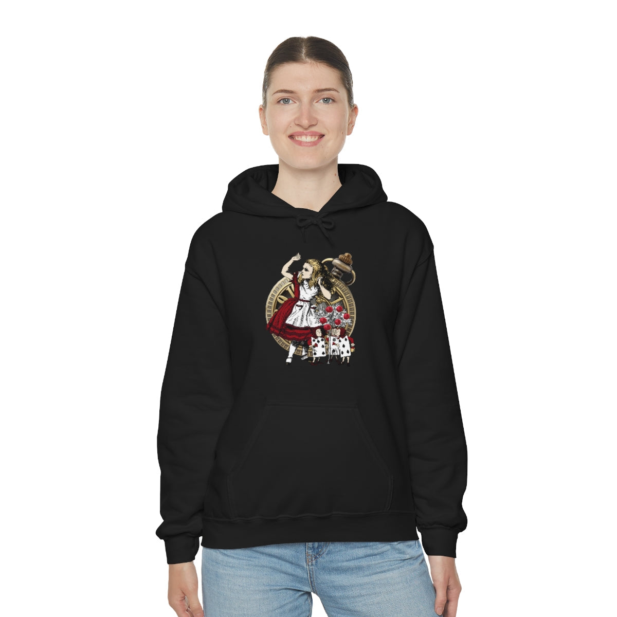 Pullover Hoodies-Alice in Wonderland Gifts 31 Red Series