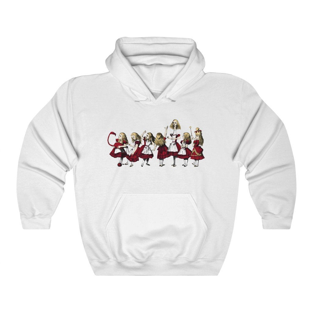Pullover Hoodies-Alice in Wonderland Gifts 32 Red Series