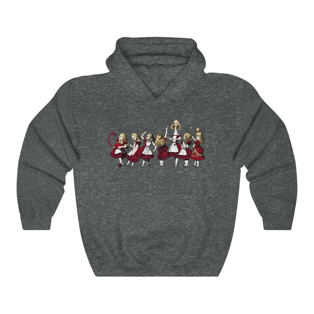 Pullover Hoodies-Alice in Wonderland Gifts 32 Red Series
