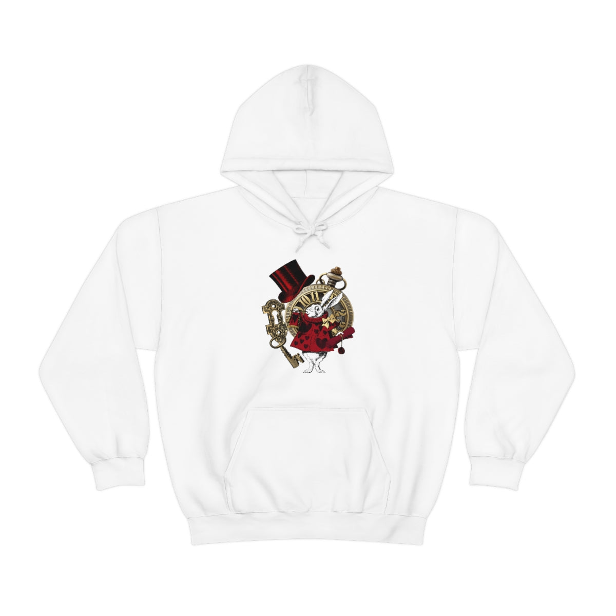 Pullover Hoodies-Alice in Wonderland Gifts 33 Red Series