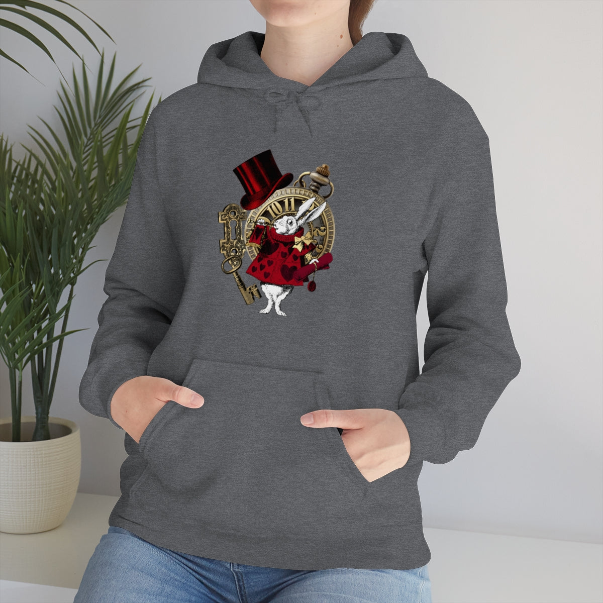 Pullover Hoodies-Alice in Wonderland Gifts 33 Red Series