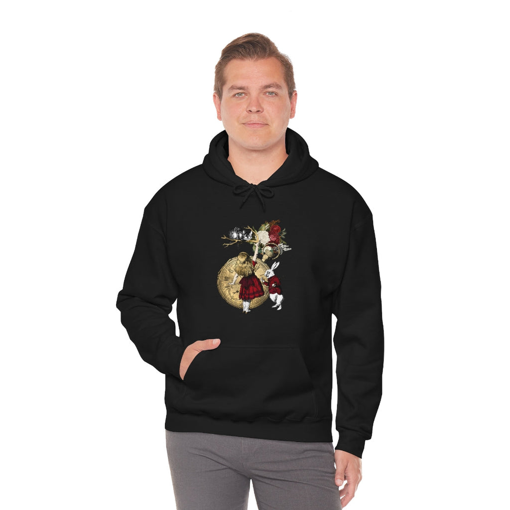 Pullover Hoodies-Alice in Wonderland Gifts 34 Red Series