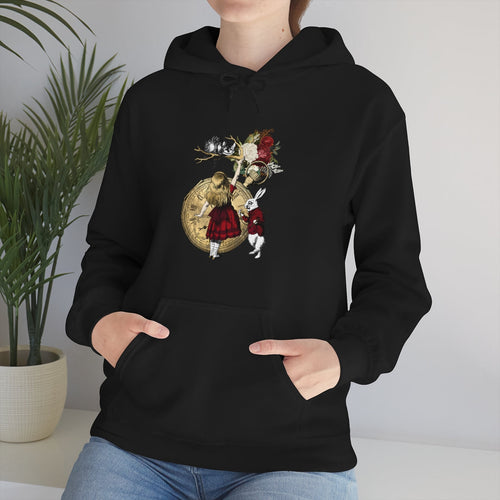 Pullover Hoodies-Alice in Wonderland Gifts 34 Red Series
