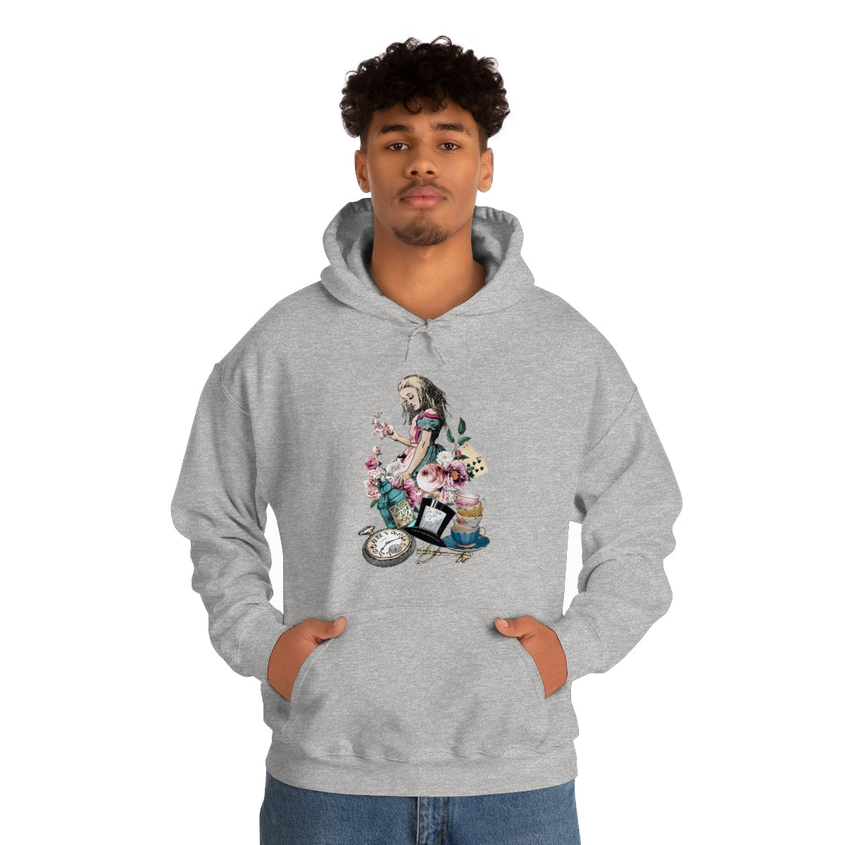 Pullover Hoodies-Alice in Wonderland Gifts 44 Colorful