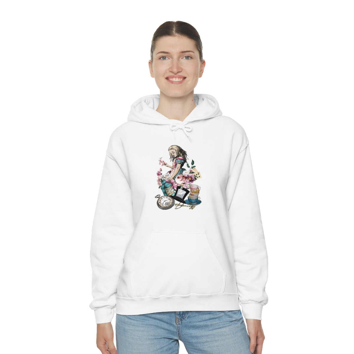 Pullover Hoodies-Alice in Wonderland Gifts 44 Colorful